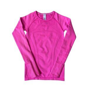 Ivivva Lululemon Swiftly Fly Tech Long Sleeve Shirt - Pink -Girls 14/Women Small